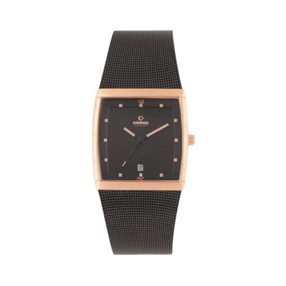 Men's Black and Gold Watch